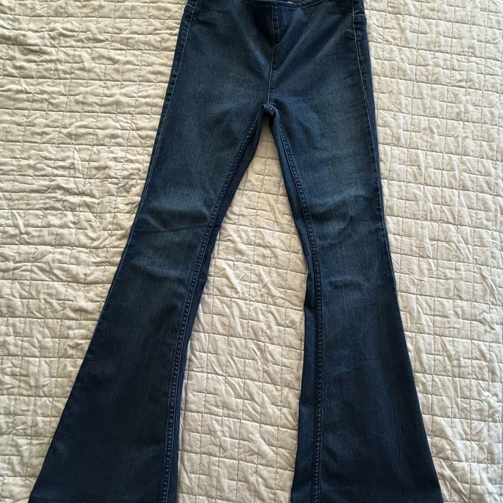 Free People Dark Blue Flare Jeans